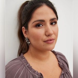 Rhinestone Crawler Earrings - Black